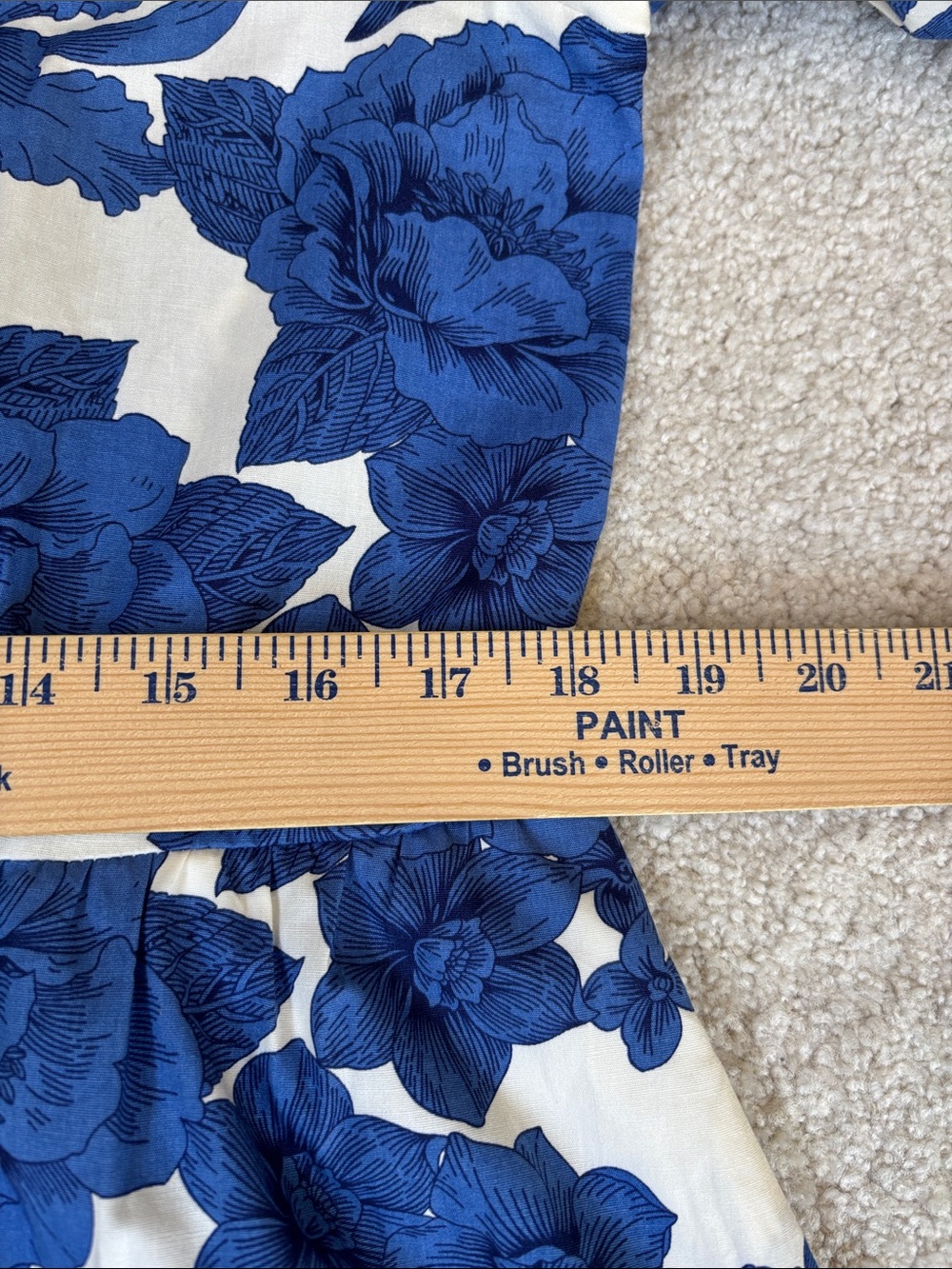 Joie Clemency Floral Puff Sleeve Belted Dress Blue Romantic Wedding Guest 12 - Picture 13 of 16
